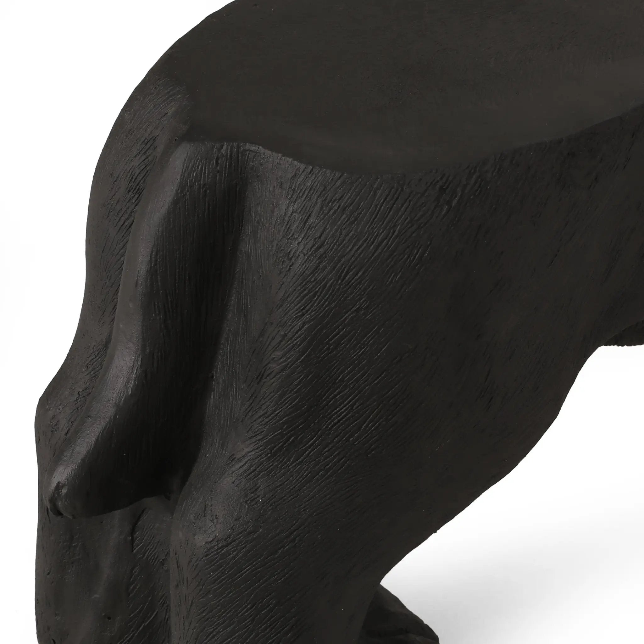 MGO Dog Bench - Outdoor Labrador Design, Matte Black by HouseOfZazla