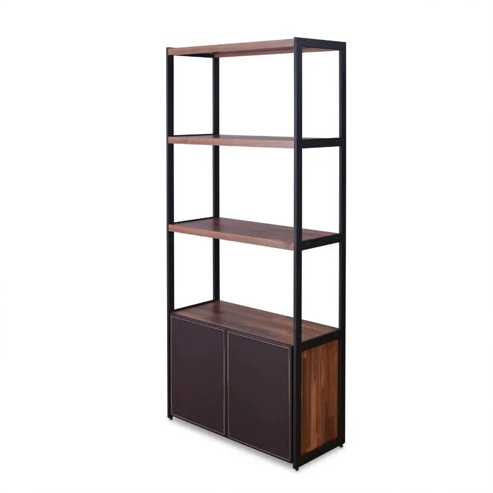 Sara - Bookshelf - Walnut & Sandy Black by Unique Piece Furniture