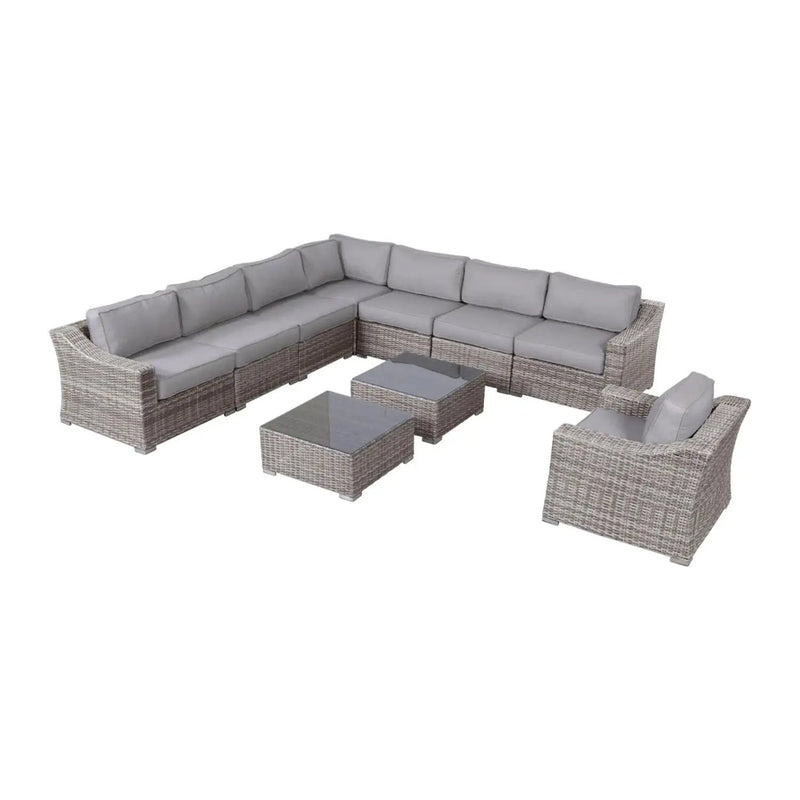 Outdoor Wicker Conversation Set With Cushions, All Weather by HouseOfZazla