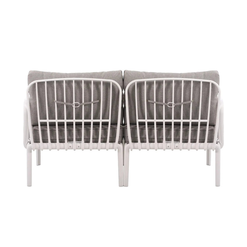 The Sleek All-Weather Resin Outdoor Loveseat and Coffee Table Set by HouseOfZazla