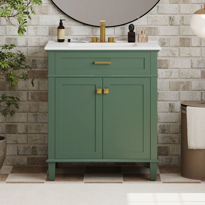 Bathroom Vanity With Ceramic Basin, Soft Close Door And Adjustable Shelves by Unique Piece Furniture