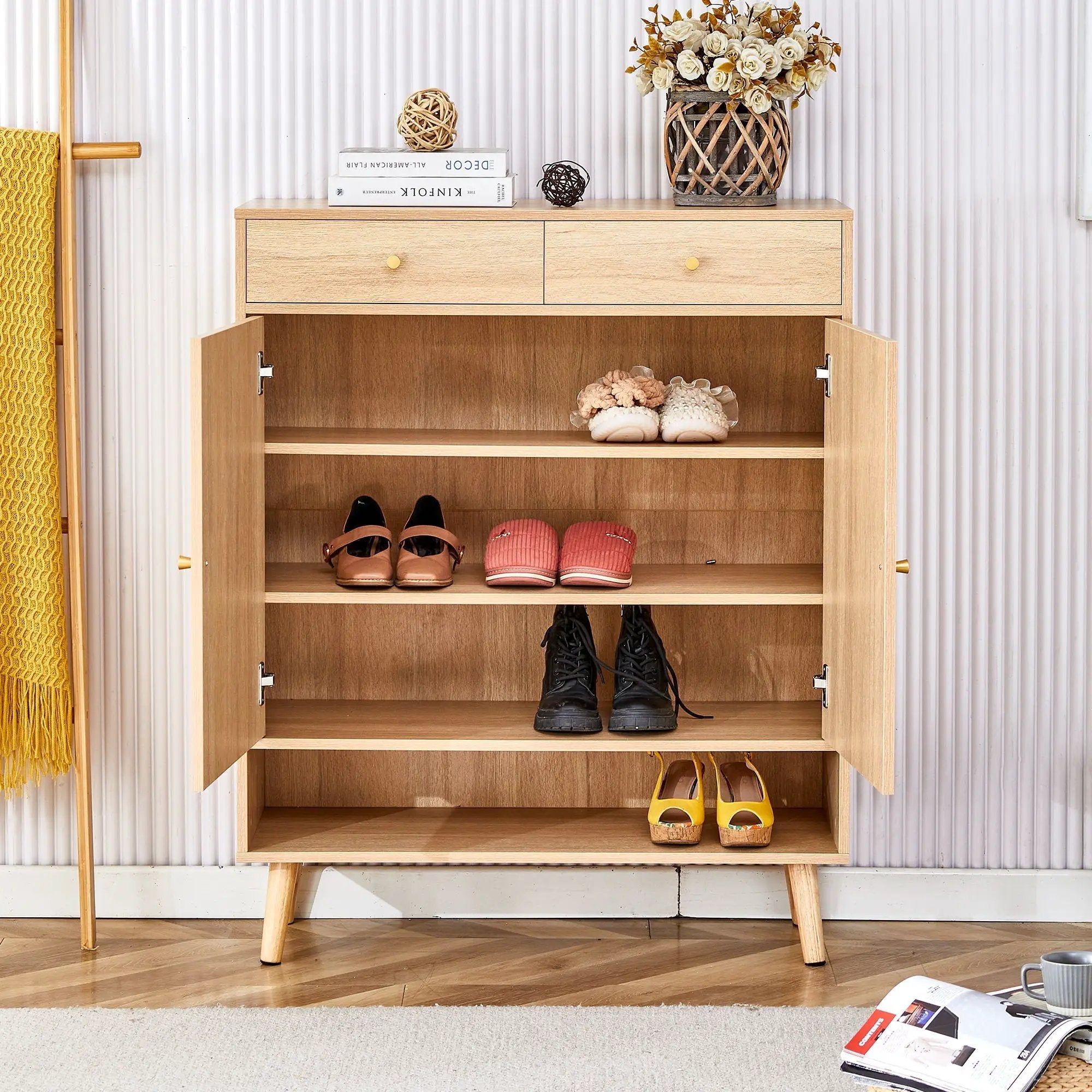 Multifunctional Modern Minimalist Shoe Cabinet by HouseOfZazla