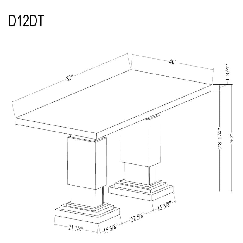 Stacey - Dining Table - Multicolor by Unique Piece Furniture