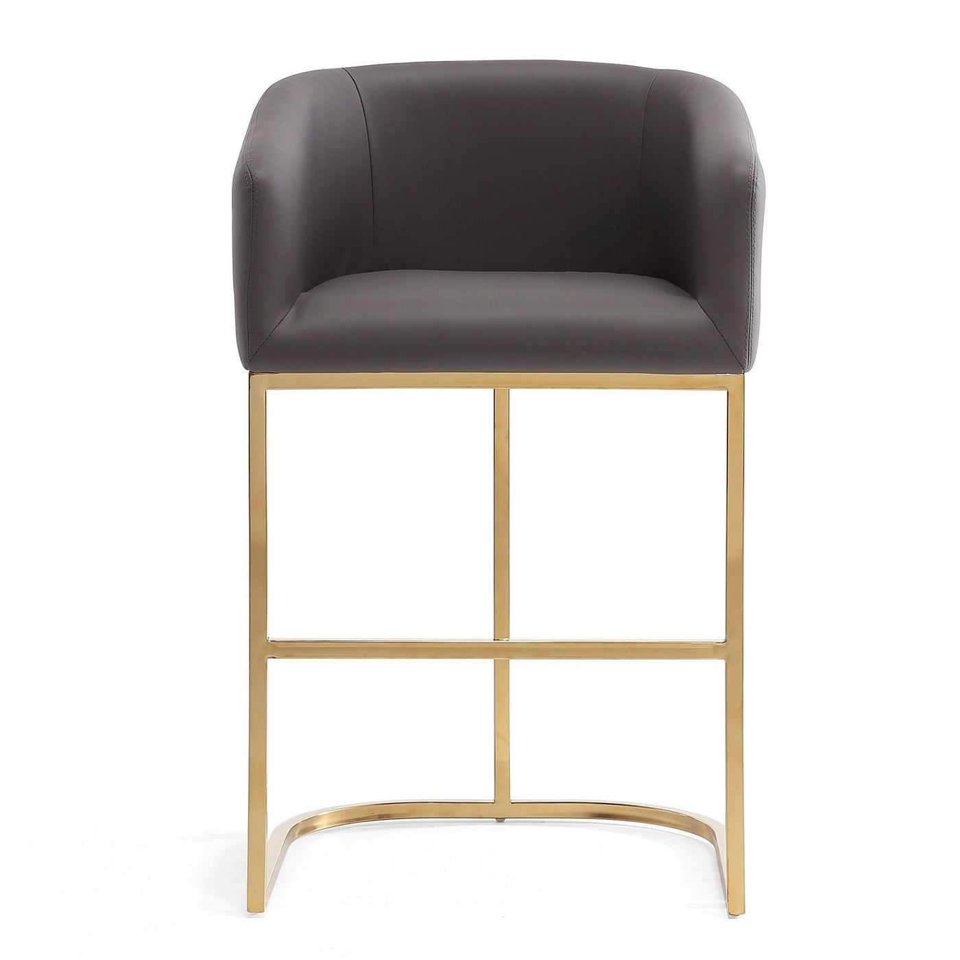 Mid-Century Modern Stool With Steel Base by HouseOfZazla