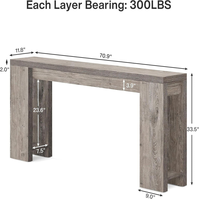 Extra Long Console Table For Living Hallway by HouseOfZazla