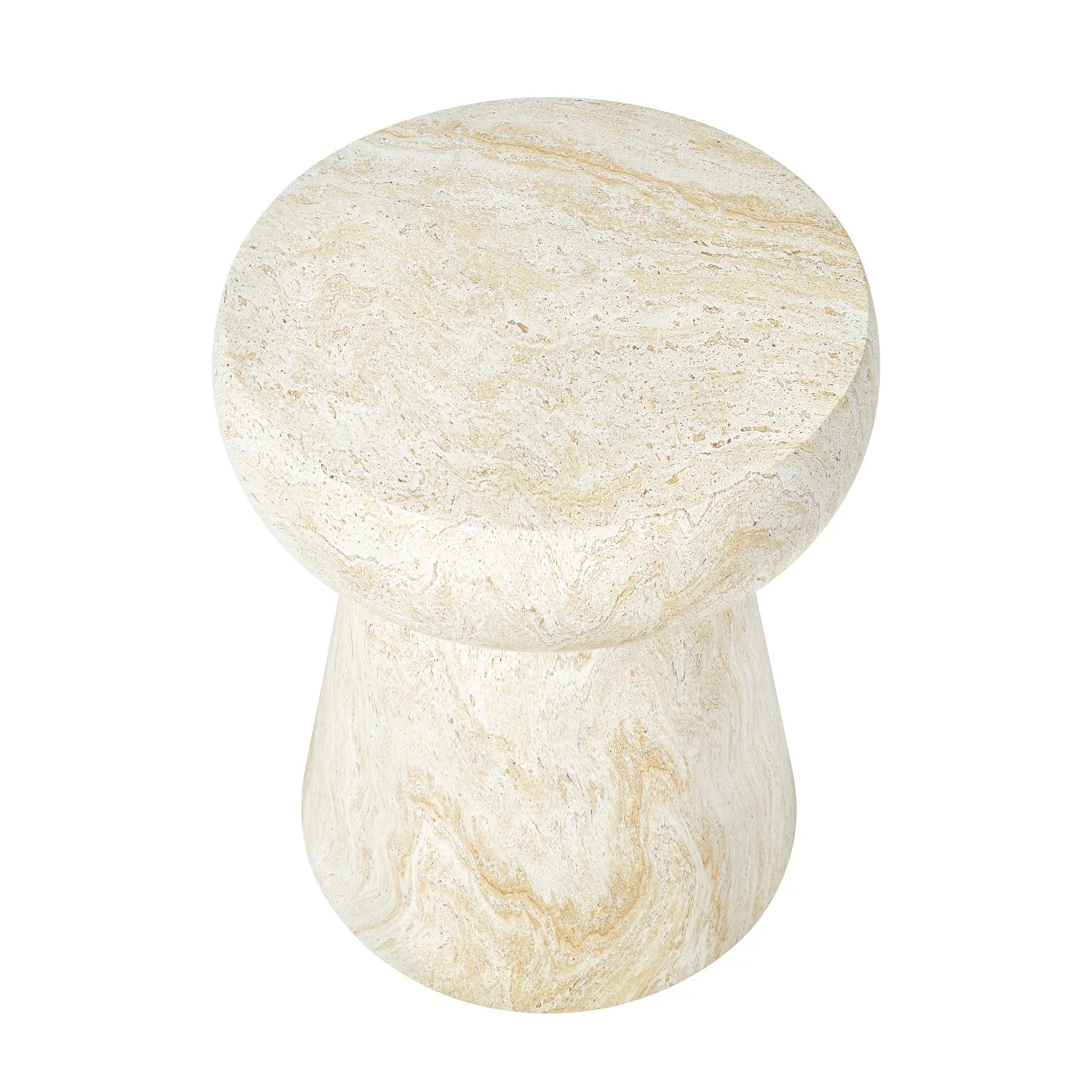 U_Style Mushroom-Shaped Outdoor Concrete Side Table by HouseOfZazla