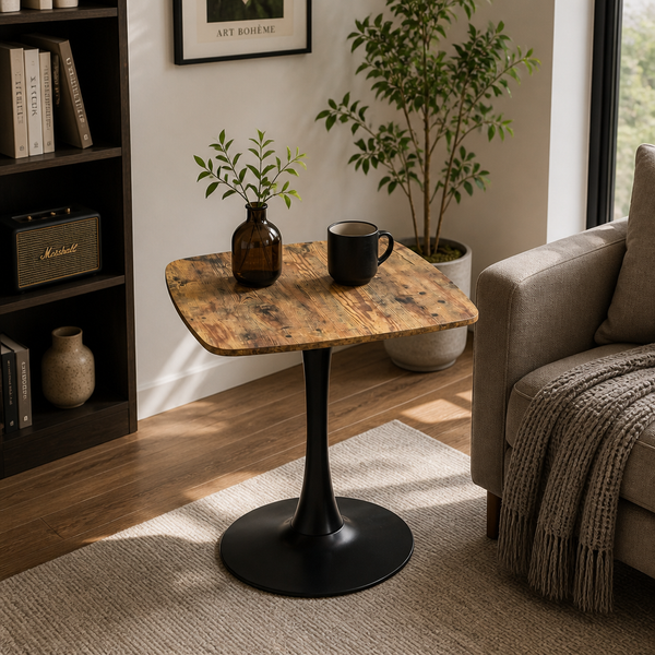 Square Dining Table - 24" Square Tulip Table with MDF Top