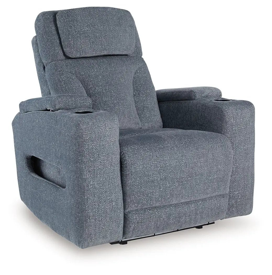 Studio Cave - Power Recliner - Steel by Unique Piece Furniture