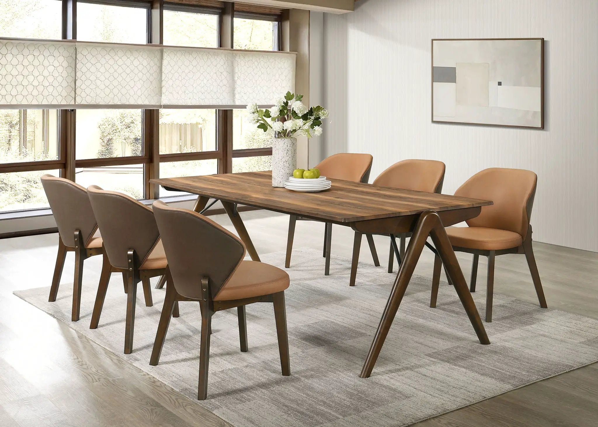 Randolph 7-piece Rectangular Dining Table Sheesham and Brown by Unique Piece Furniture
