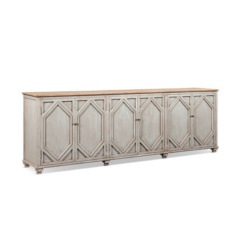 Colette - 6 Door Cabinet Sideboard - Brown by HouseOfZazla