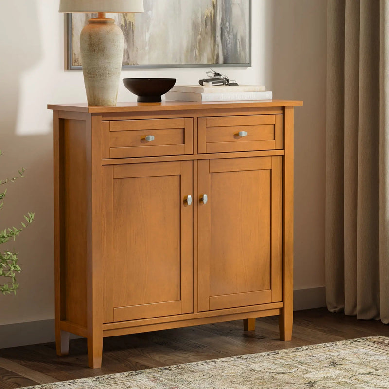 Warm Shaker - Entryway Storage Cabinet - Brown by HouseOfZazla