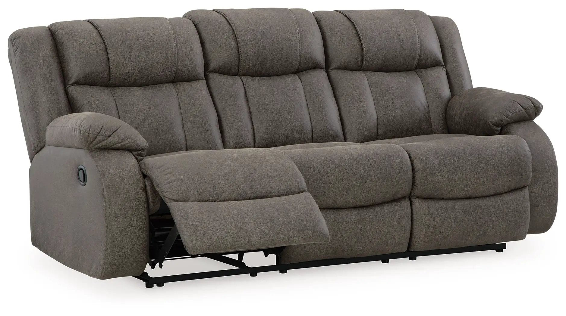 First Base - Reclining Sofa - Gunmetal by Unique Piece Furniture
