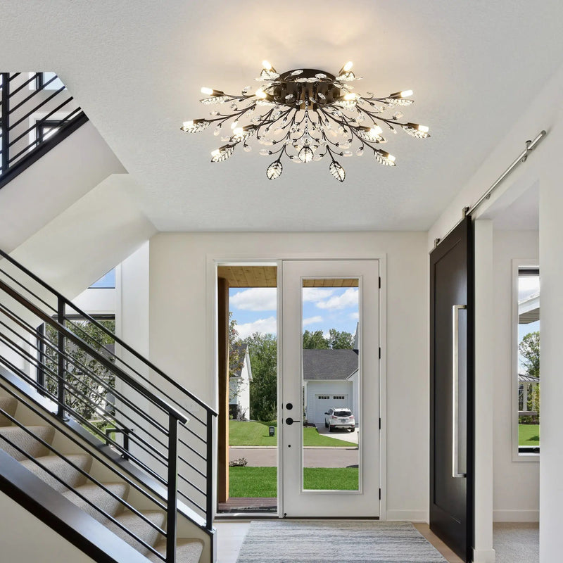 15-Light Chandelier Crystal Ceiling Lamp by HouseOfZazla