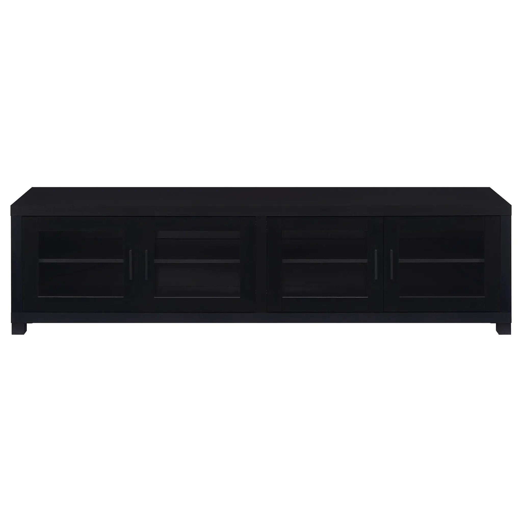 Jupiter 4-door Engineered Wood 79-inch TV Stand Black by Unique Piece Furniture