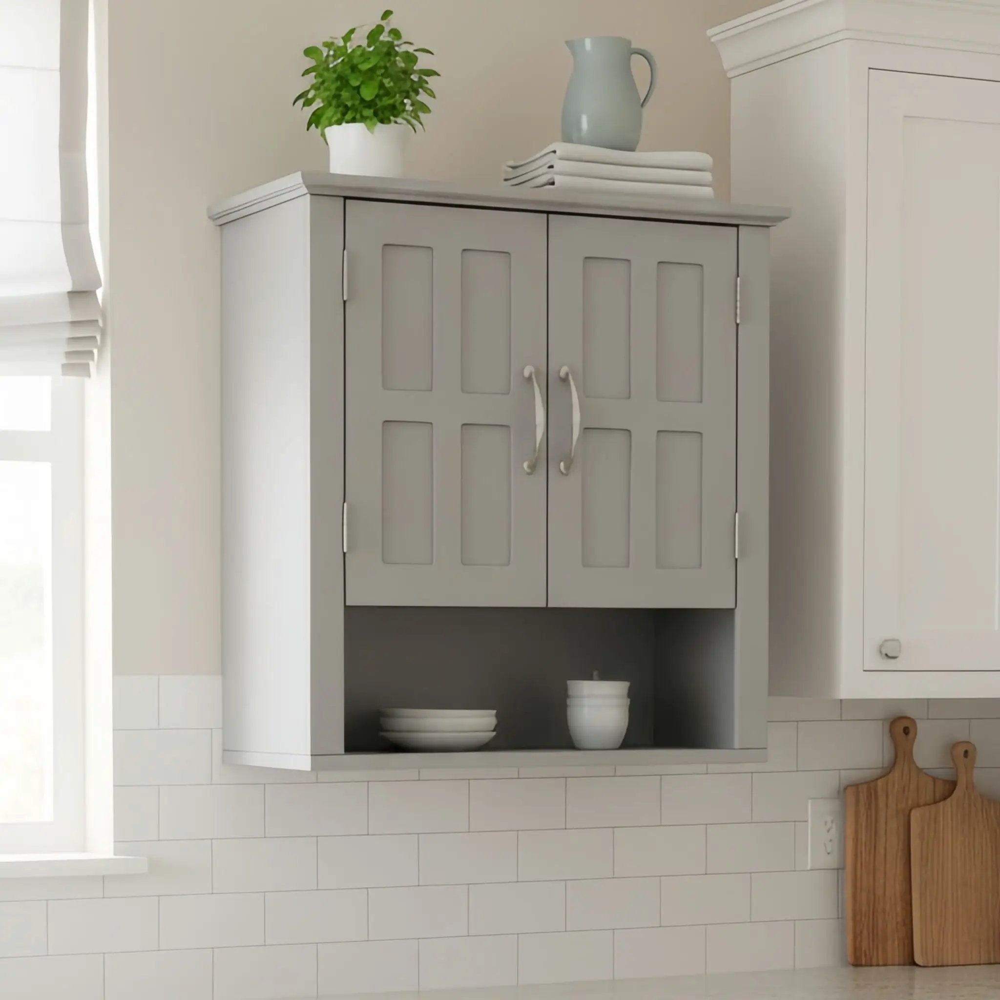 Multi Functional Wall Mounted Cabinet With Adjustable Shelves For Bathroom by HouseOfZazla