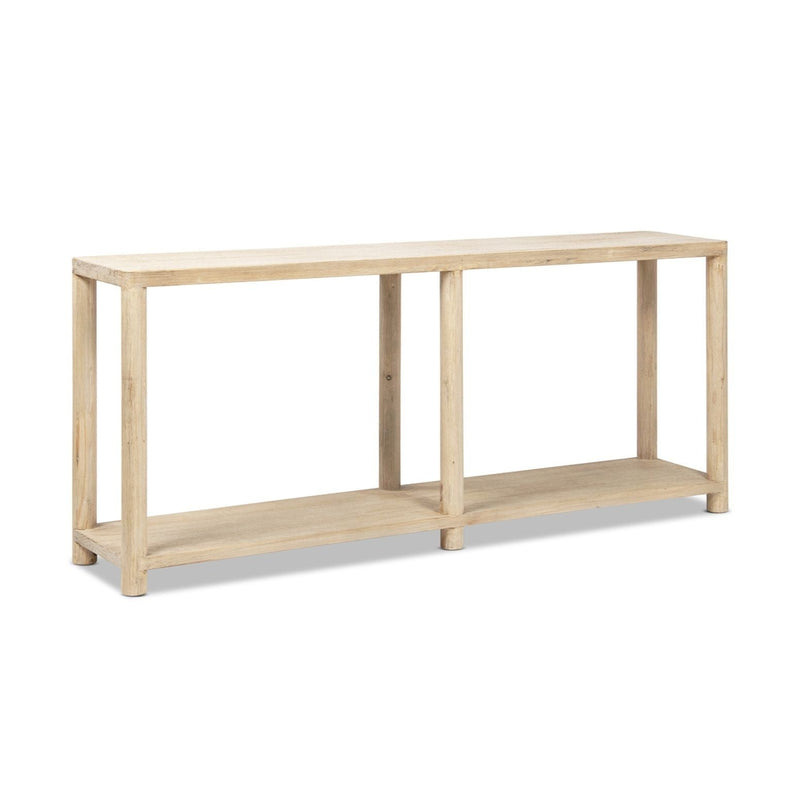 Milo - Console Table With Lower Shelf - Natural by HouseOfZazla