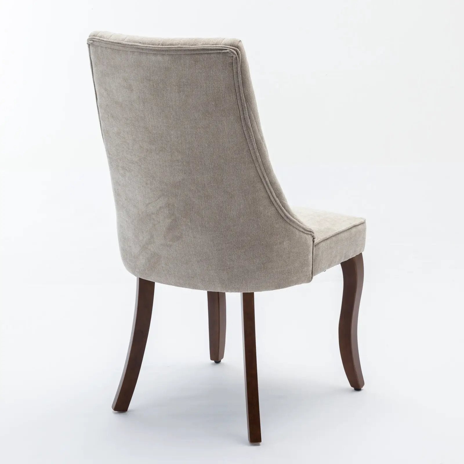 Set of 2 Rayon Cloth Flocking Linen Dining Chairs by BLAKHOM