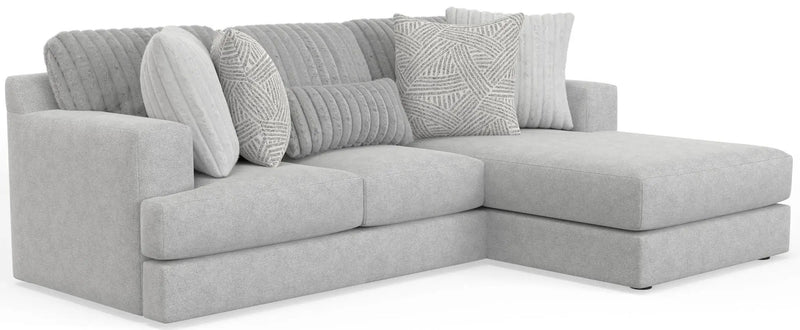 Logan - Upholstered Sectional With Comfort Coil Seating And Accent Pillows Included by Unique Piece Furniture
