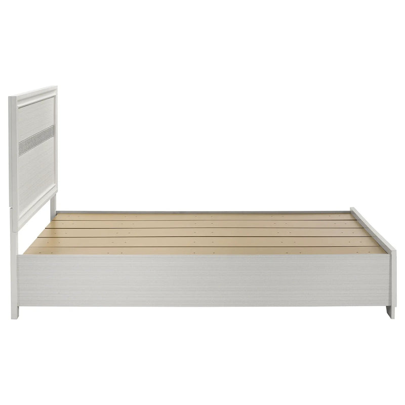 Miranda 51-inch Wood Queen Storage Panel Bed White by Unique Piece Furniture