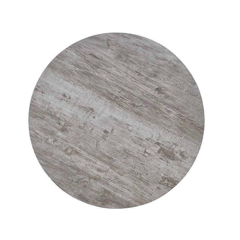 Elysian - Contemporary Round End Table With Shelf - Gray by Unique Piece Furniture