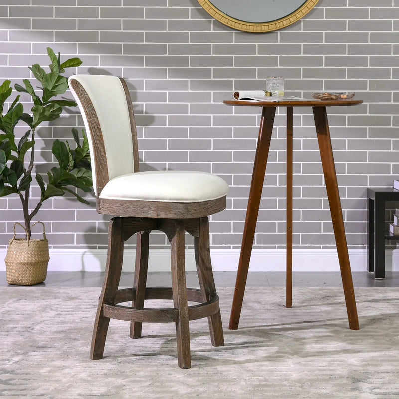 Henry - Armless Swivel Counter Height Bar Stool by HouseOfZazla