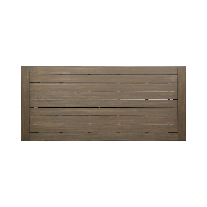 Outdoor Dining Table - Gray / Rustic Metal by HouseOfZazla