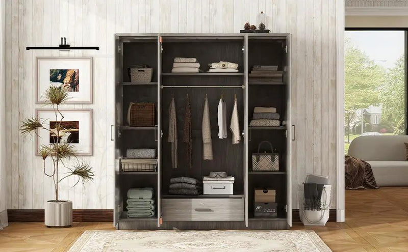 4 Door Wardrobe With 1 Drawer by HouseOfZazla