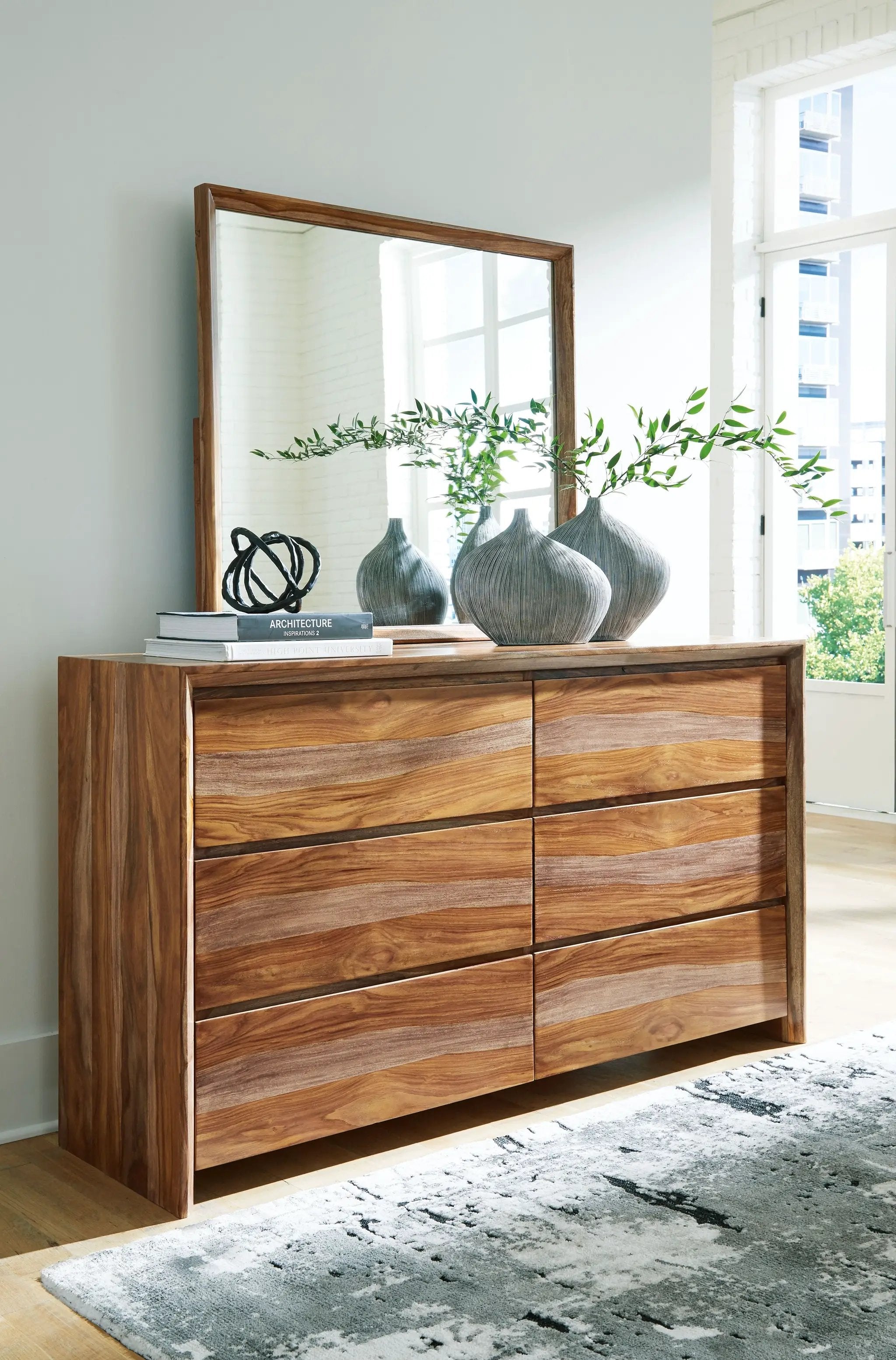 Dressonni - Dresser And Mirror - Brown by Unique Piece Furniture