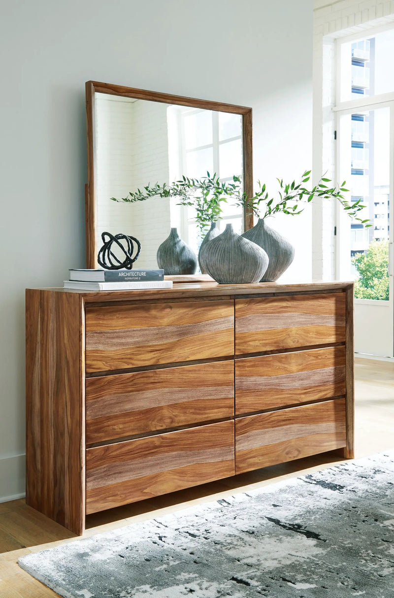 Dressonni - Dresser And Mirror - Brown by Unique Piece Furniture