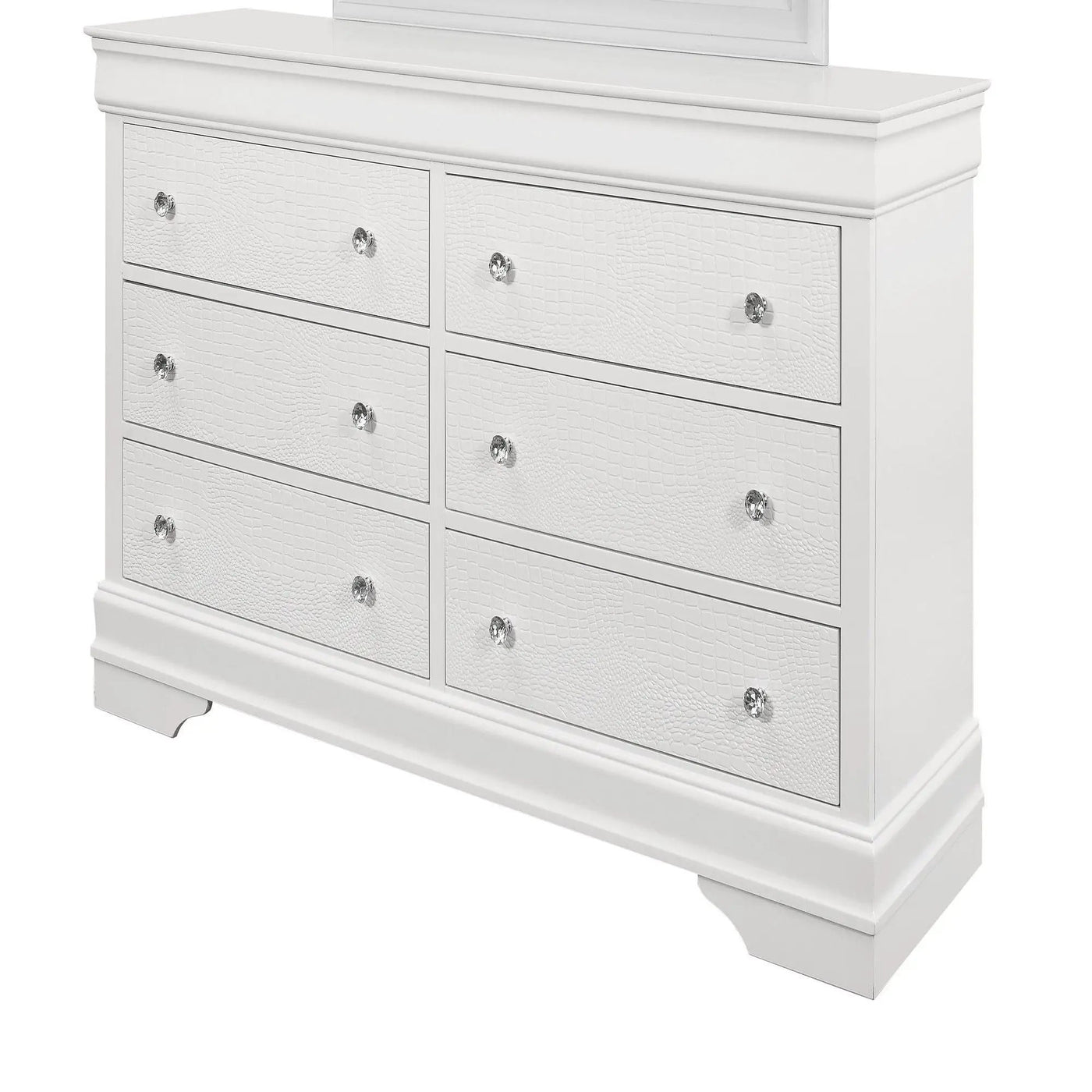 Shaker - Crocodile Metallic Dresser by Unique Piece Furniture