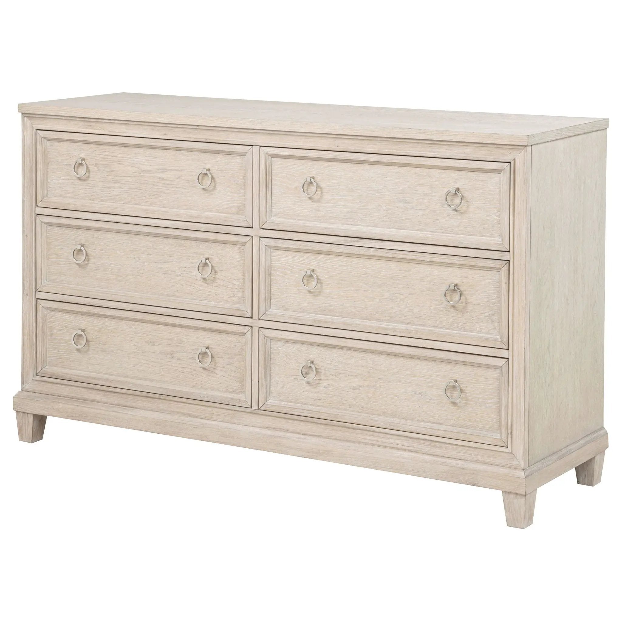 Pembroke 6-drawer Bedroom Dresser Cabinet Washed Oak by Unique Piece Furniture