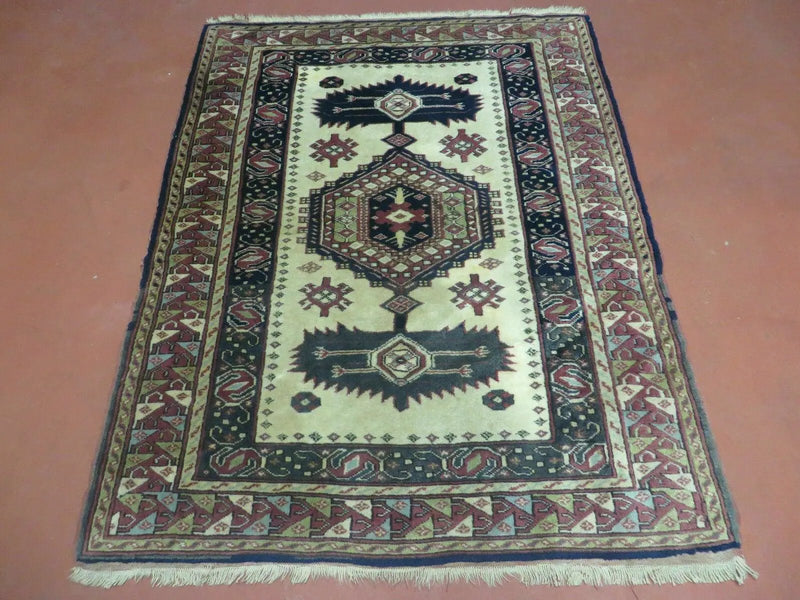 3' X 4' Vintage Handmade Turkish Geometric Oriental Wool Rug Nice by Jewel Rugs