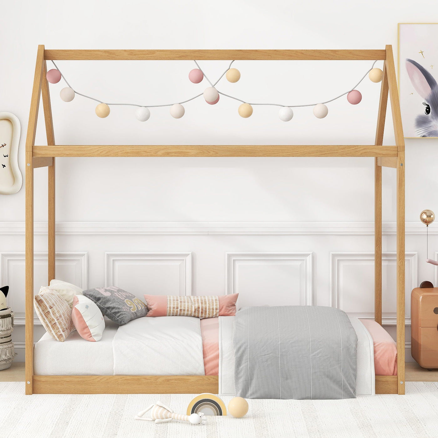 Wooden House Shaped Bed by Unique Piece Furniture