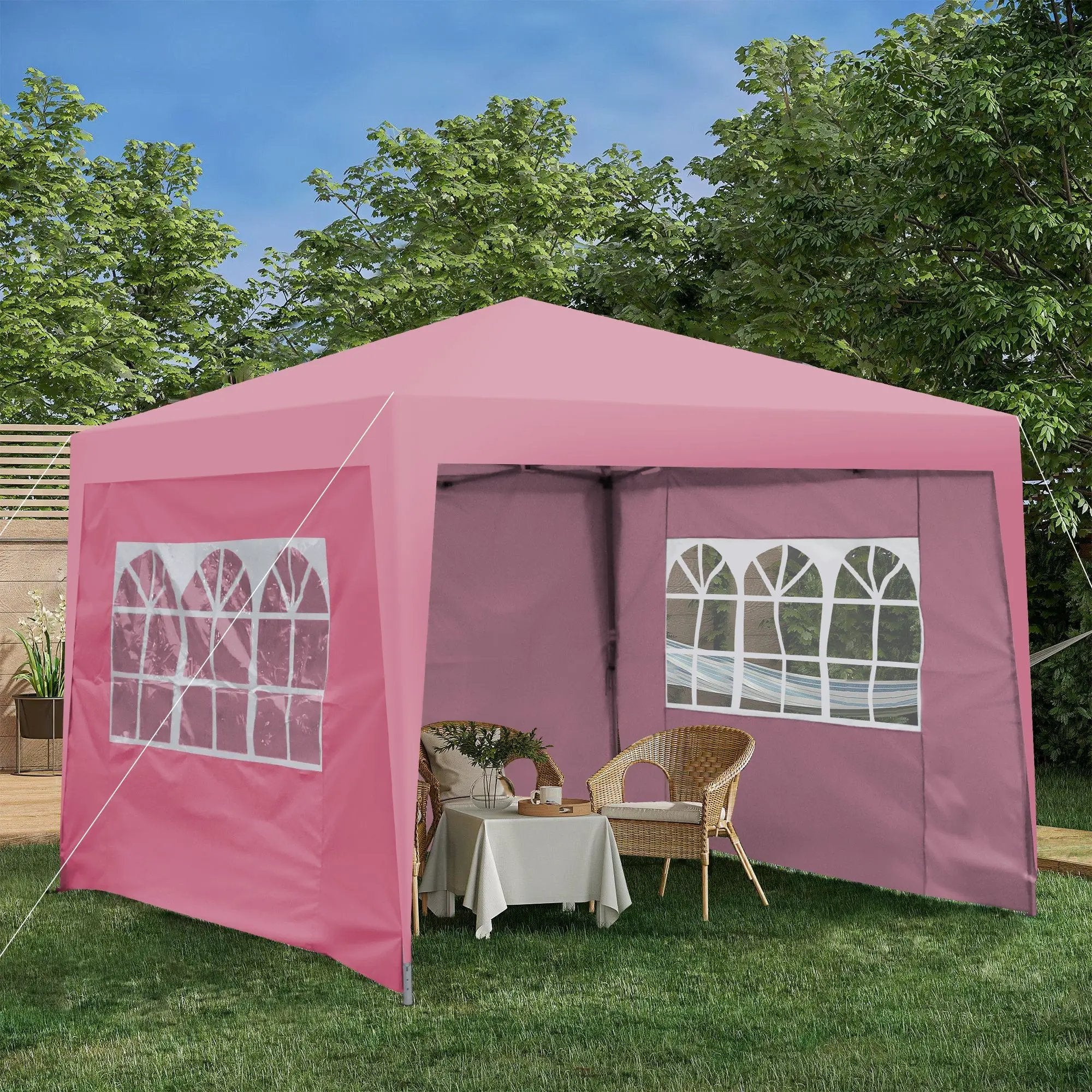 Outdoor 10x10 Ft Pop Up Gazebo Canopy Tent with Removable Sidewalls by HouseOfZazla