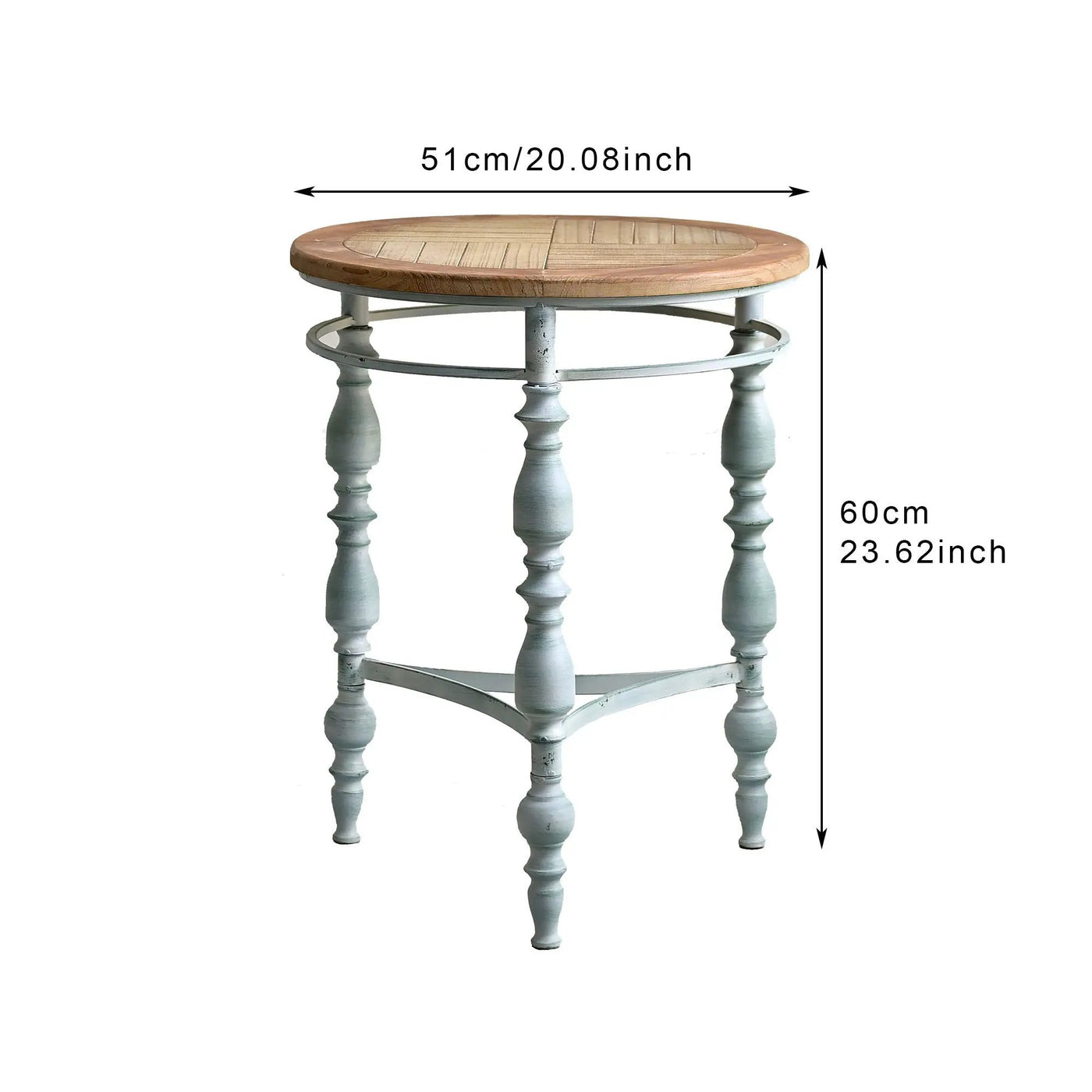 Round Top Carved Table For Living Room by Unique Piece Furniture