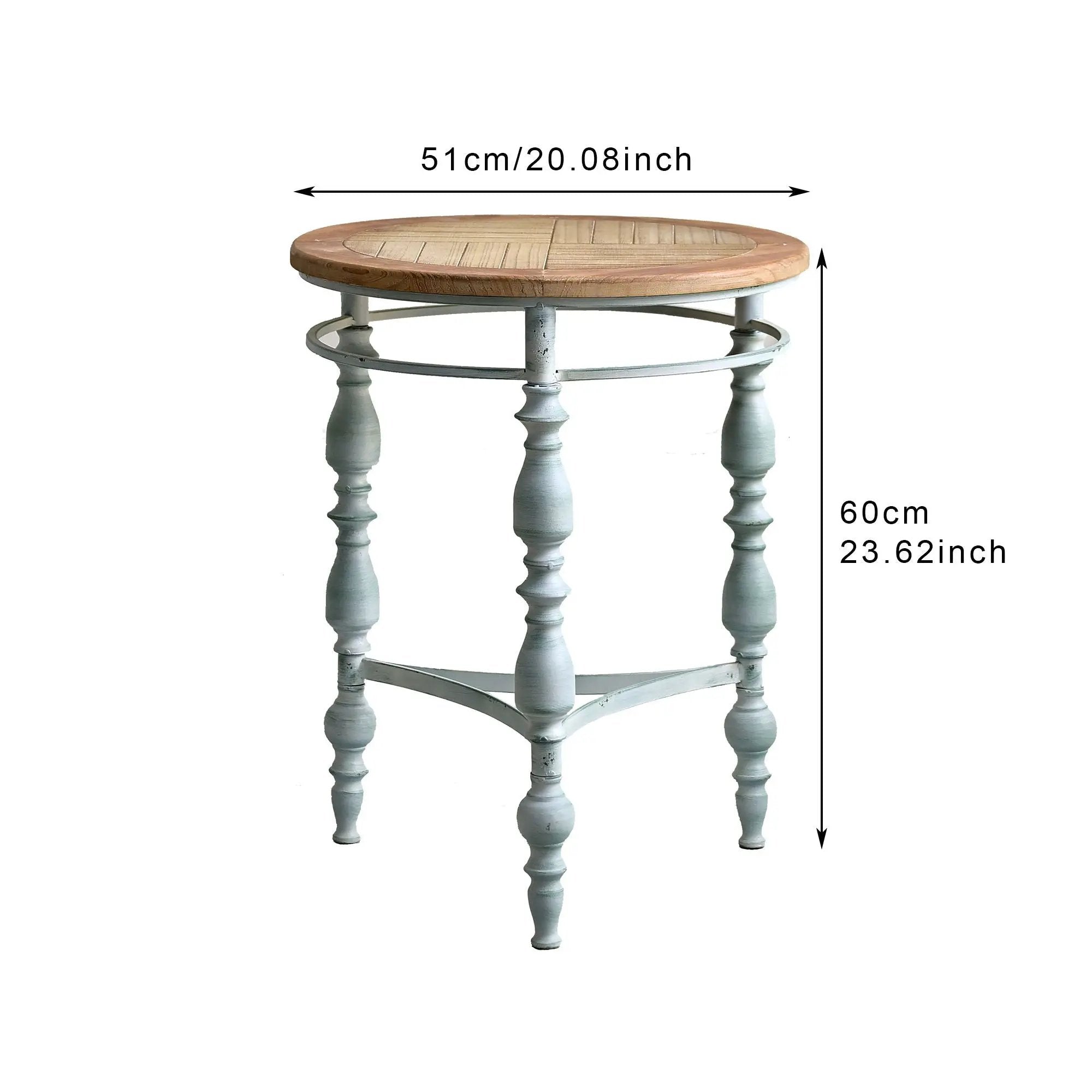 Round Top Carved Table For Living Room by Unique Piece Furniture