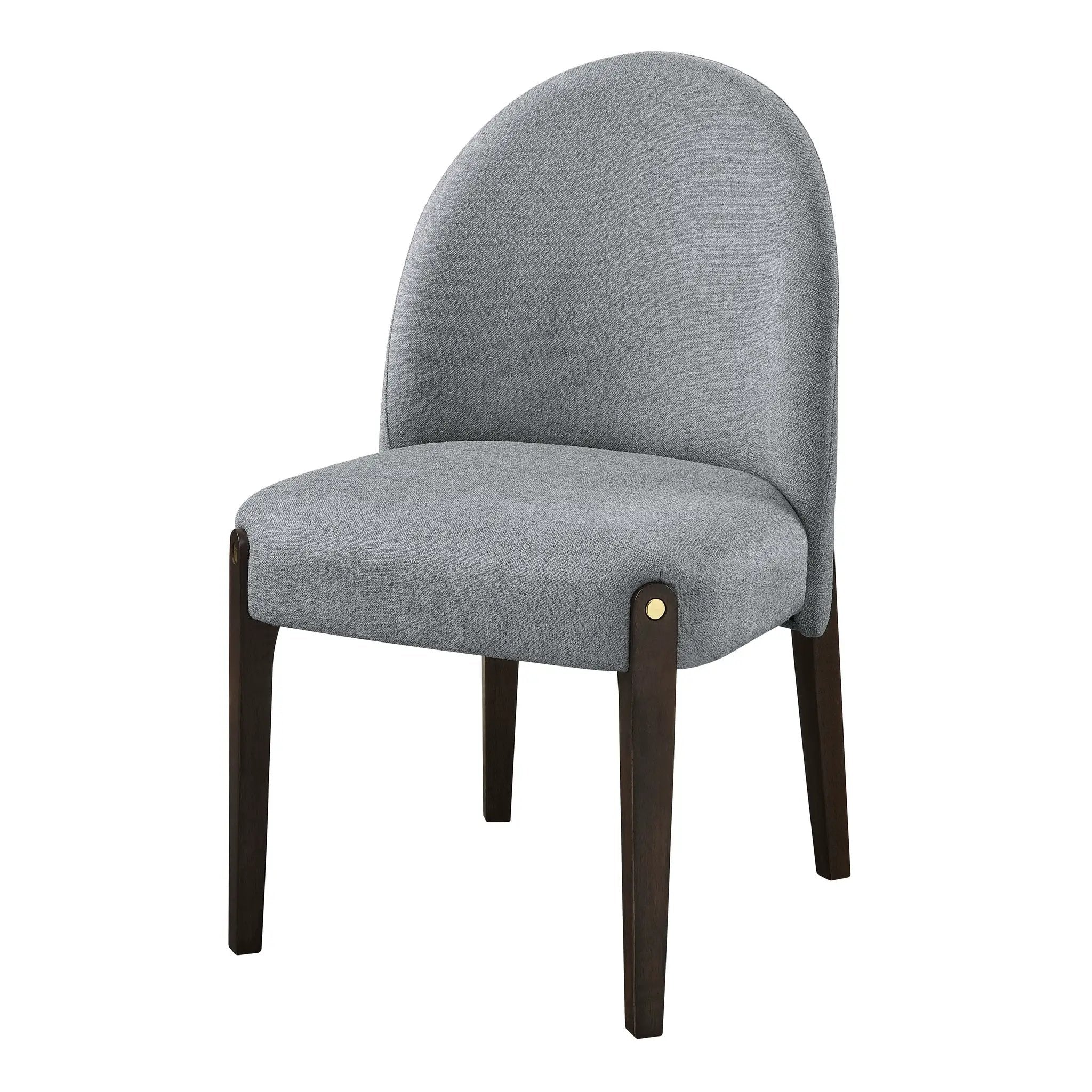Clayten Gray Fabric and Espresso Finish Dining Chair (Set of 2) by HouseOfZazla