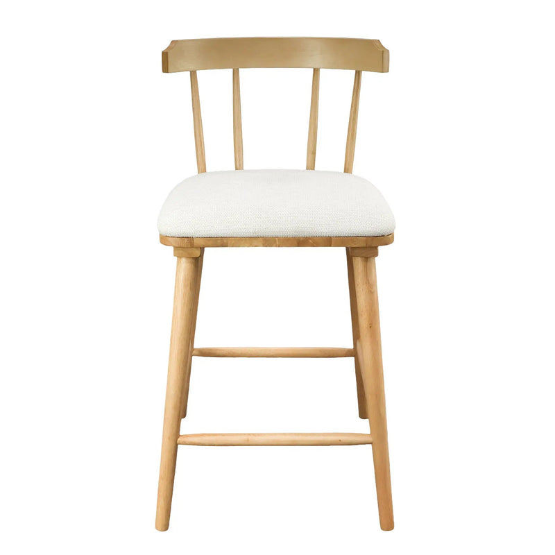 Olivia Indoor Wooden Upholstered Counter Stool by HouseOfZazla