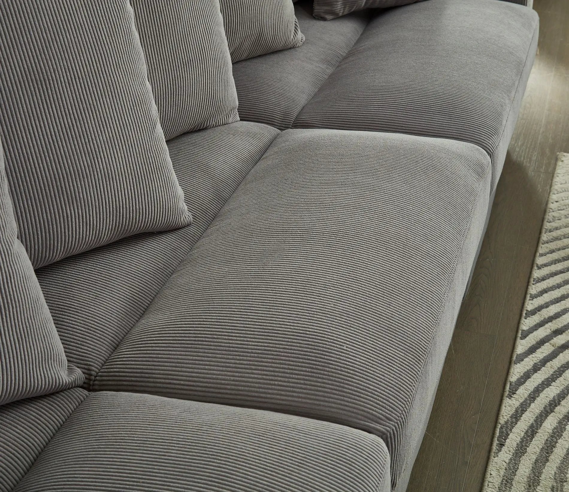 5 Seater Oversized Convertible L & U Shaped Couch by Unique Piece Furniture