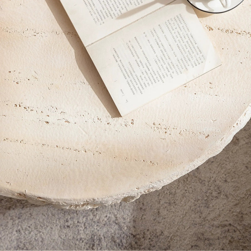 MgO Mid-Century Round Centre Coffee Table by HouseOfZazla