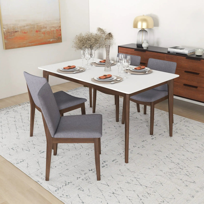 Laura - Mid-Century Modern Solid Wood Dining Chair (Set of 2) by Unique Piece Furniture