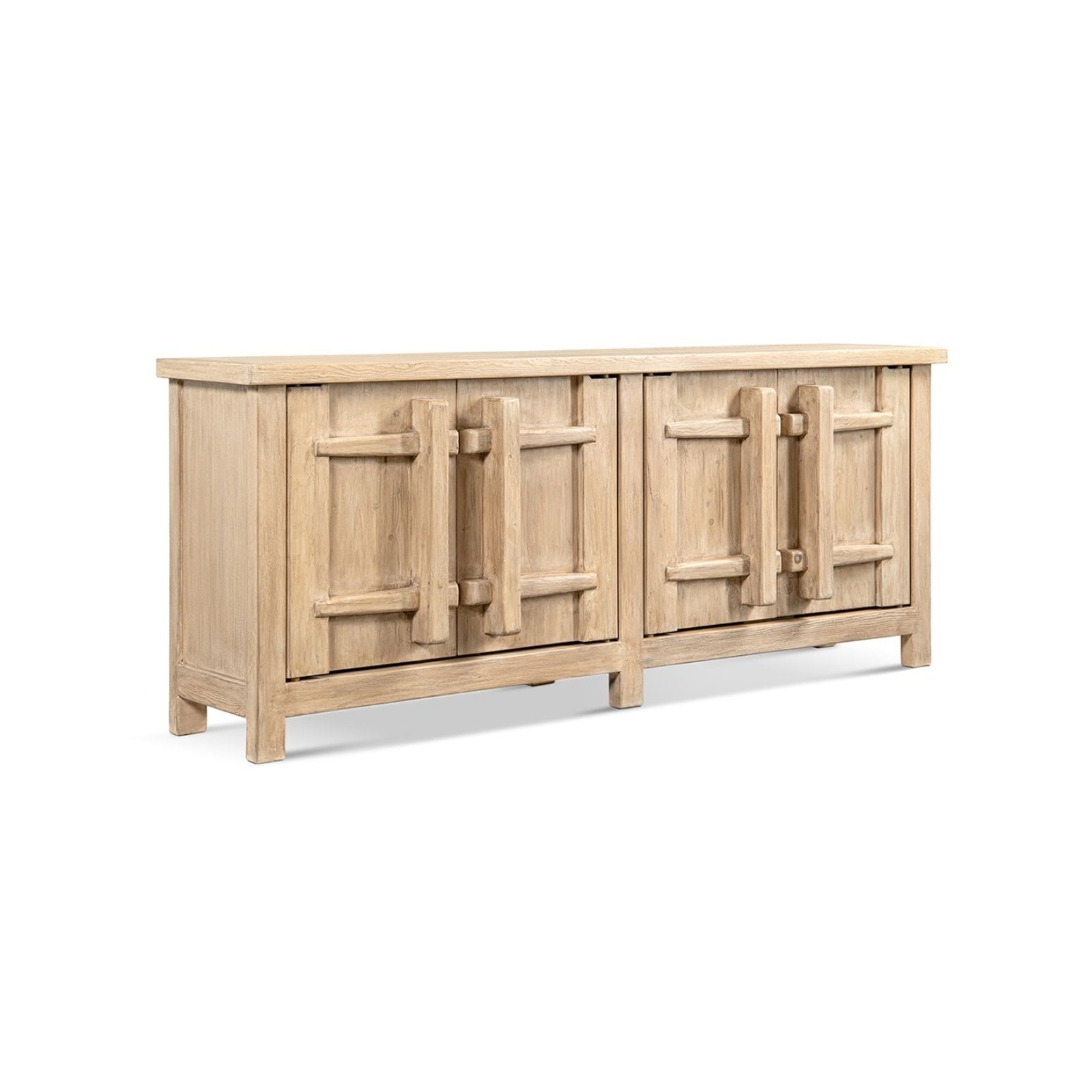 Rowan - 4 Door Sideboard Cabinet - Natural by HouseOfZazla