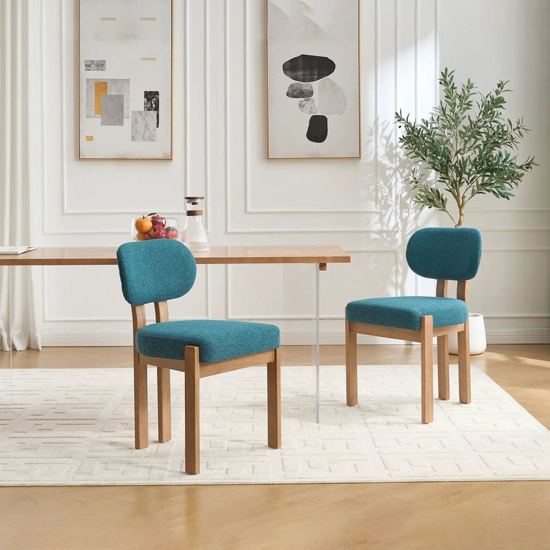 Dining Chairs With Ergonomic Backrest And Adjustable Feet (Set of 2) by HouseOfZazla