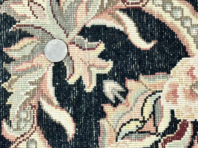 Pak Persian Rug 8x10, Black, Handmade by Jewel Rugs