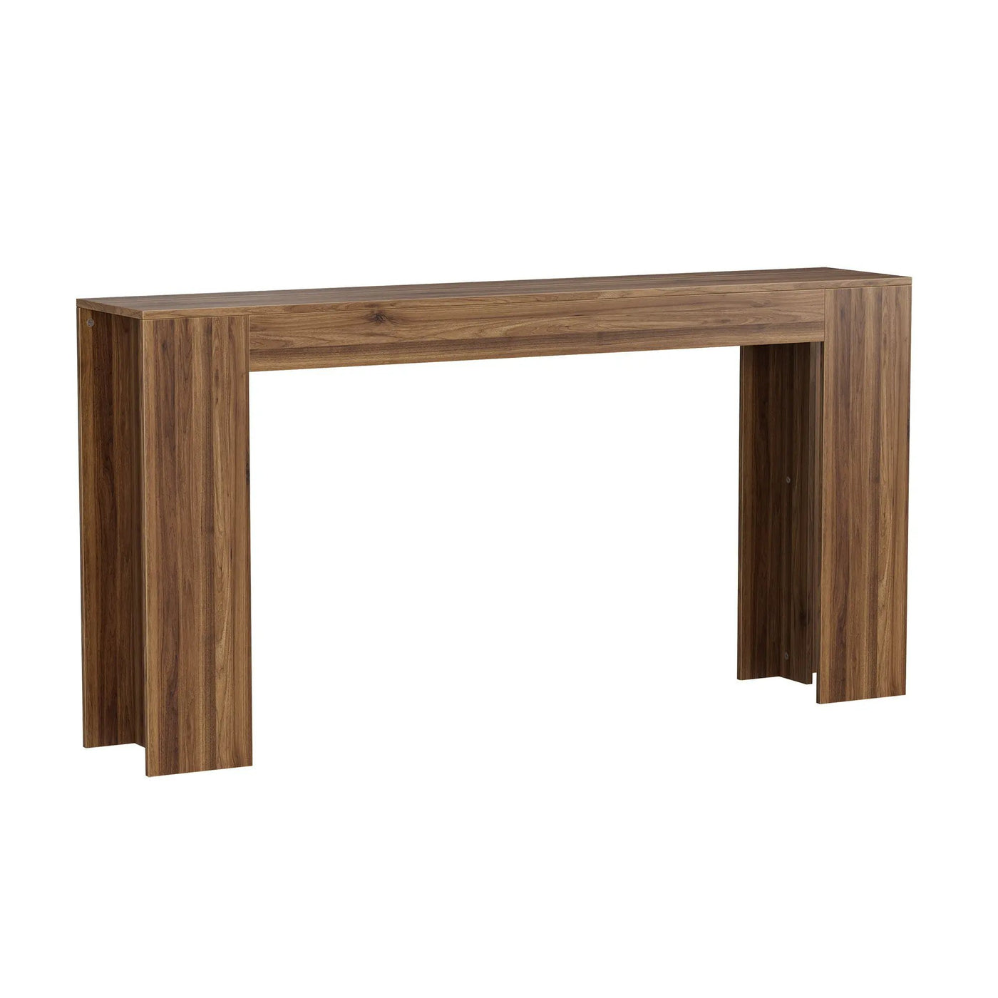 Farmhouse Style Extra Long Walnut Console Table by HouseOfZazla