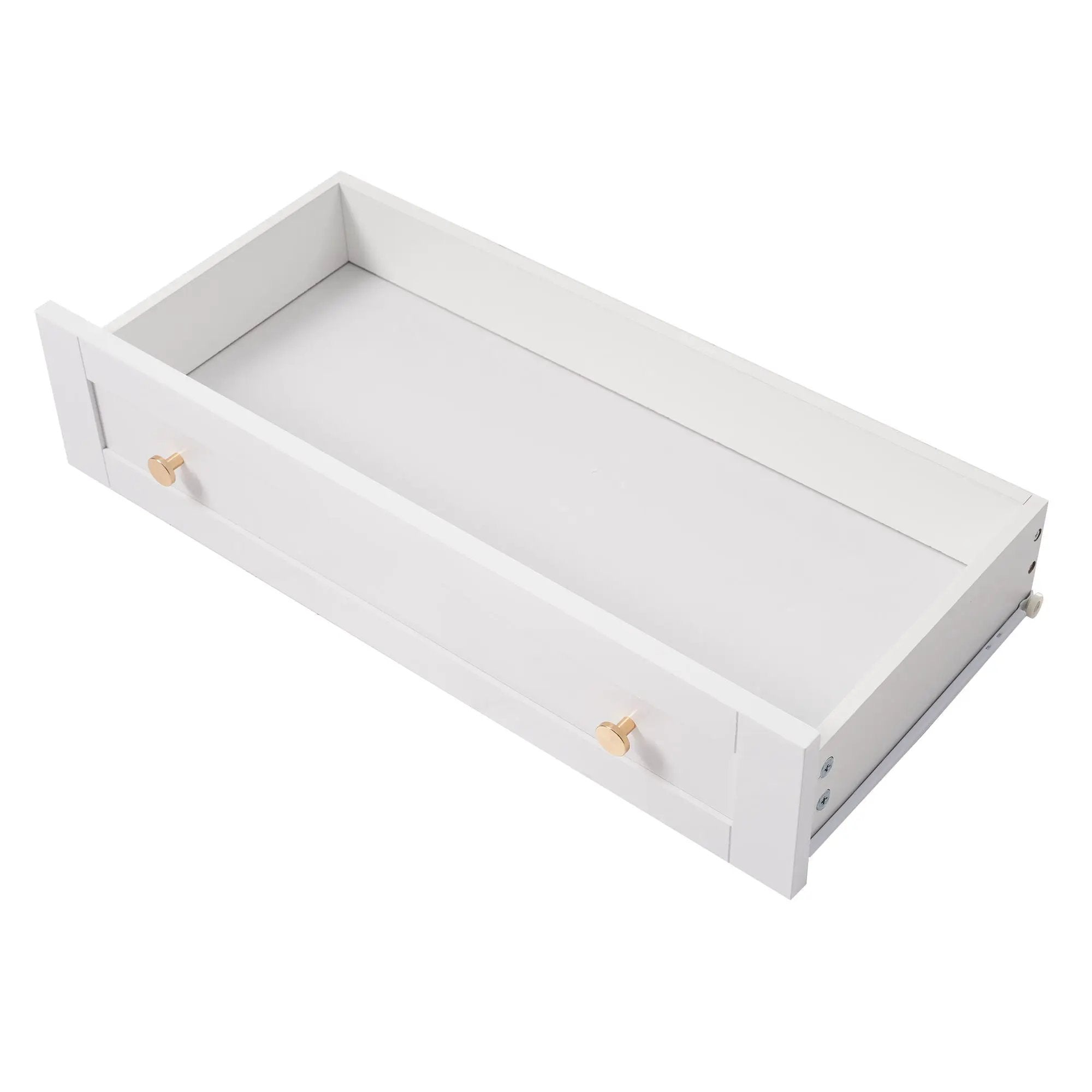 Freestanding Tall Bathroom Cabinet With Adjustable Shelves, Drawers, Soft Close Glass Doors by HouseOfZazla