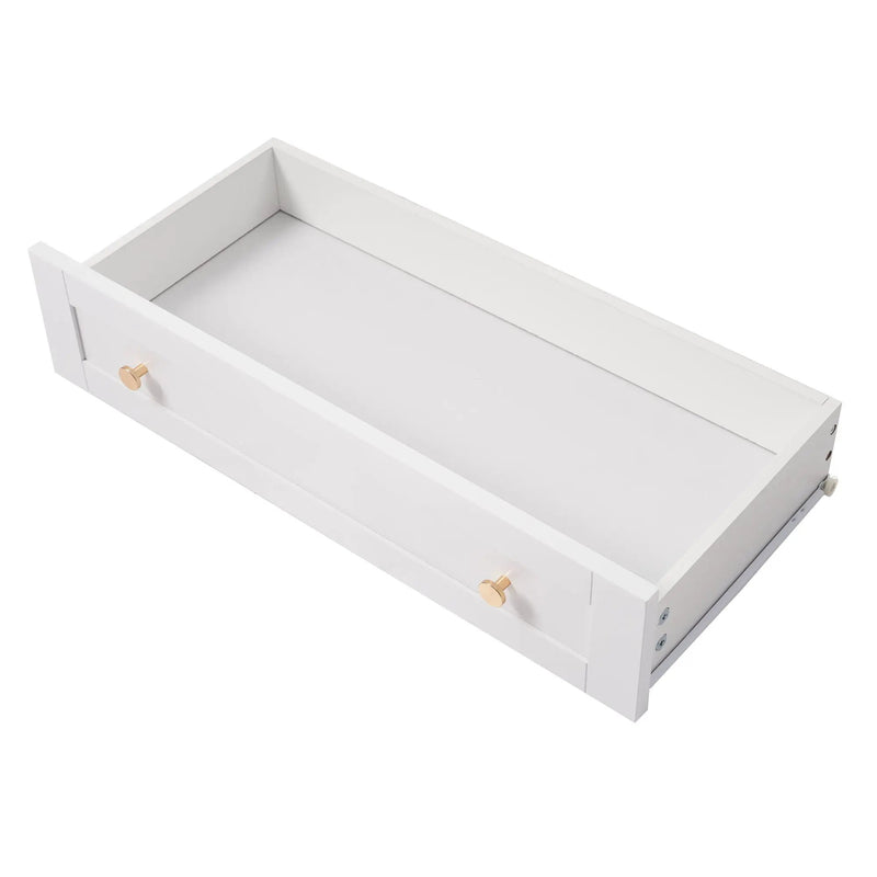 Freestanding Tall Bathroom Cabinet With Adjustable Shelves, Drawers, Soft Close Glass Doors by HouseOfZazla