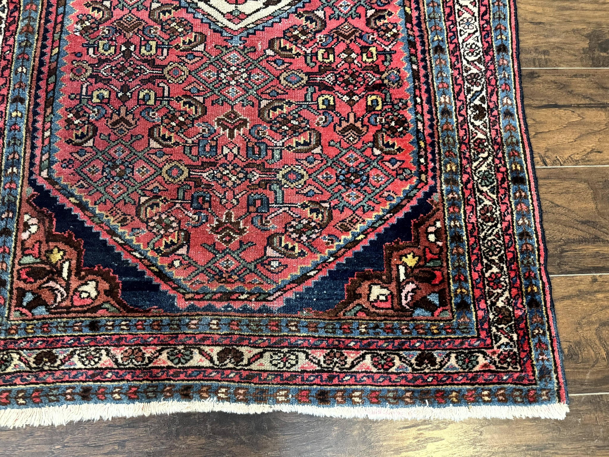Antique Persian Tribal Rug 3.6 x 5, Hamadan Angelas Rug by Jewel Rugs