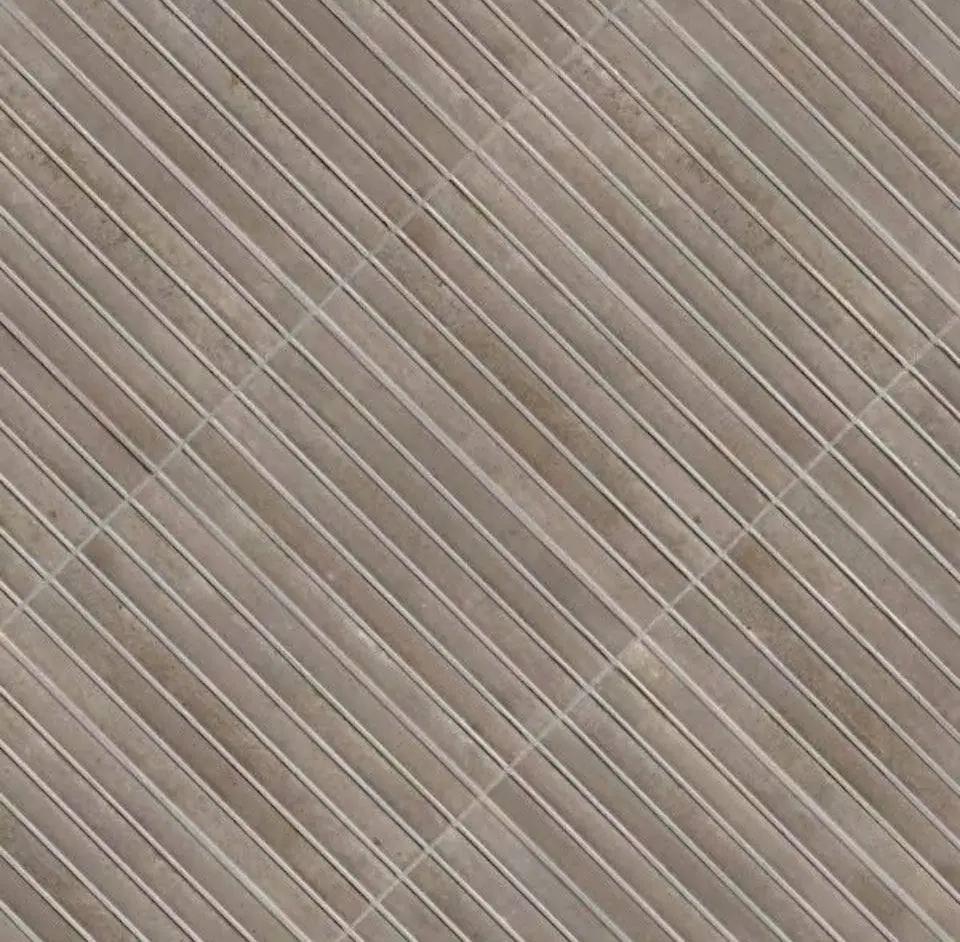 Open Box MSI Princess Grigio 5 in. x 10 in. Polished Porcelain Fluted Subway Wall Tile (8.71 sq. ft. /Case) by Selzalot
