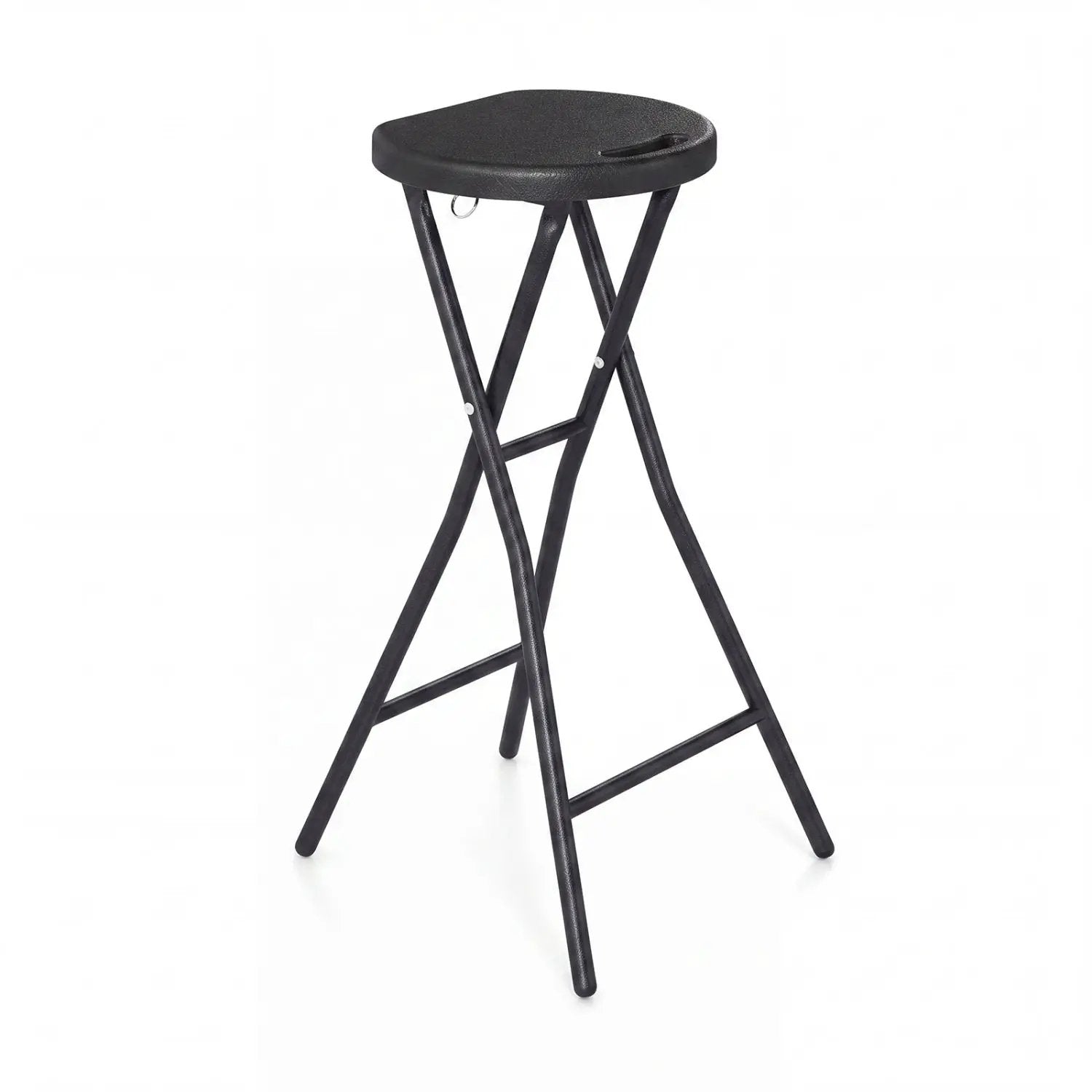 27.5" Folding Bar Stool with HDPE Seat and Carry Handle by DirectDeals